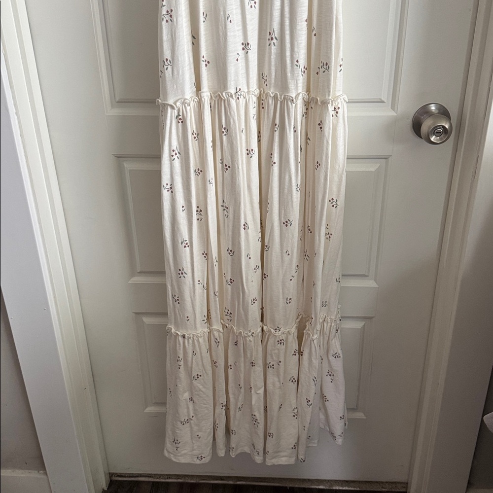 Easy Peasy Cream Floral Maxi Dress - Picture 3 of 8